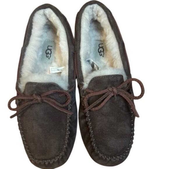 UGG EUC Dakota Espresso Slippers 6 - Picture 6 of 9